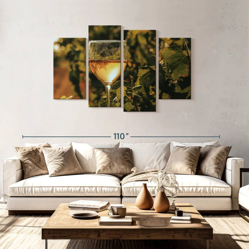 Vineyard White Wine, 48" H x 75" W