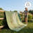 Ombre Stripe Modern Outdoor Rug - Waterproof, Crease-Free Fade Resistant, Reversible - Recycled Plastic - Patio Porch Balcony Deck Yard Garden - Big Sur Green-222628681-264770484