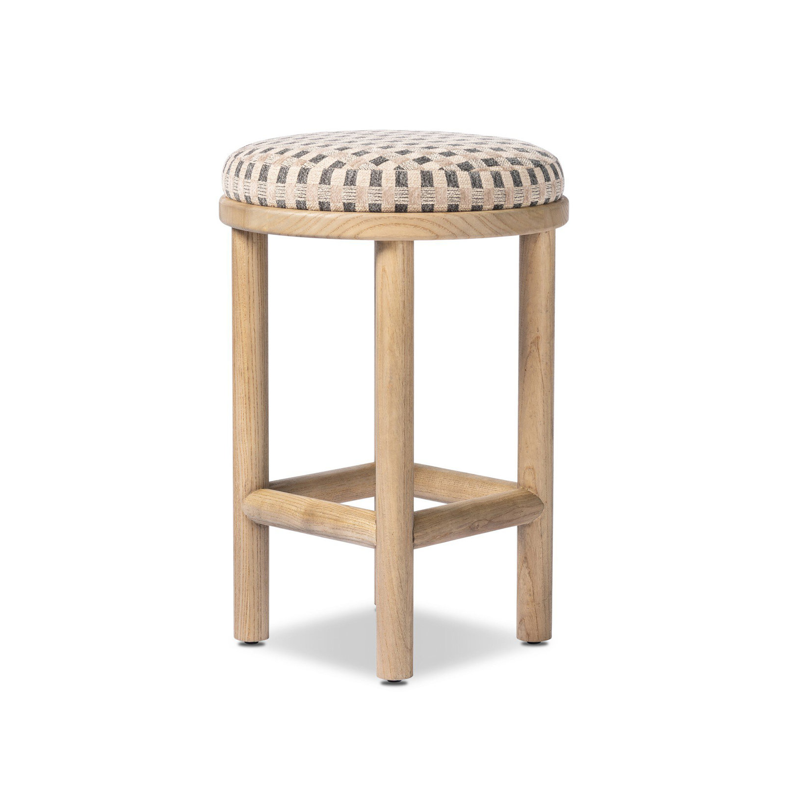 Ceridwen Stool, Counter Stool (26" Seat Height), Natural, Firefinch Fawn