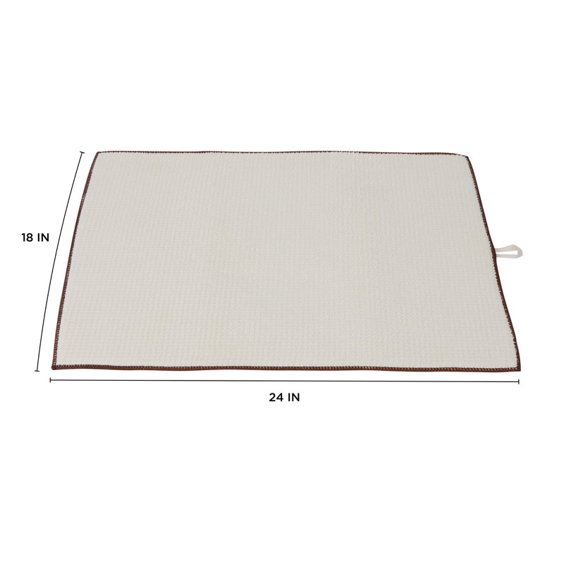 Paquet de 2 tapis de séchage Jumbo, Ivoire
