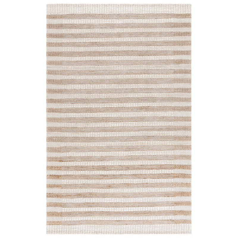 Natural Fiber 561 Jacquard Performance Striped Rug, Square 6'