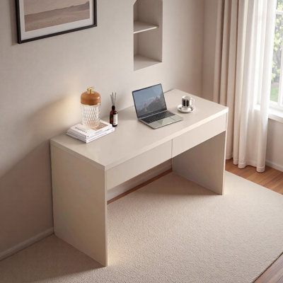 Bureau d'écriture à double tiroir Creamy
