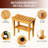 Bamboo Shower Bench Stool With Storage Shelf, Waterproof Shower Chair Spa Bath Seat, Shower Stool For Inside Shower, Bathroom Bench Seat