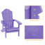 Chaise Adirondack en plastique résistante aux intempéries pour terrasse-32756301
