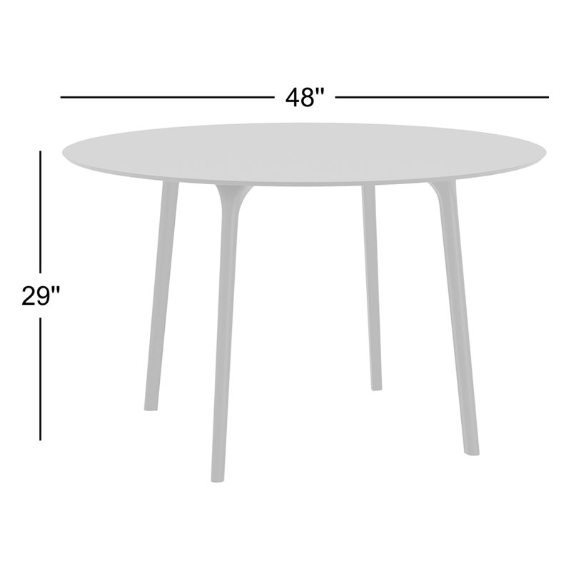 Table de salle à manger Burt, Noir