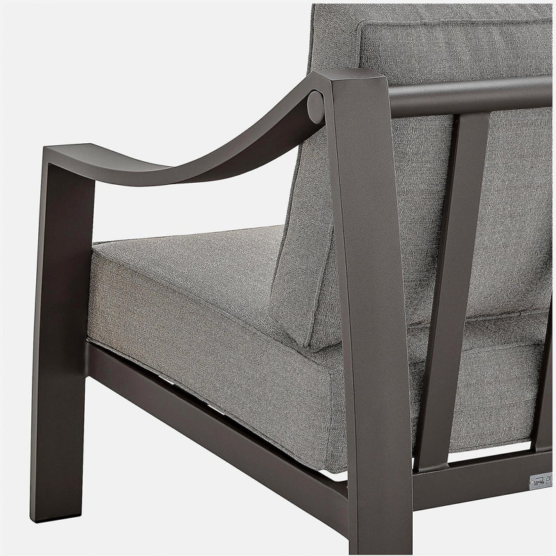 Canapé d'extérieur en aluminium brun Umbriax