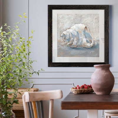 «Blue Shell Study IV», reproduction sur toile encadrée