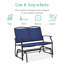 Fauteuil oscillant d'extérieur en métal Nethuki-1977410473
