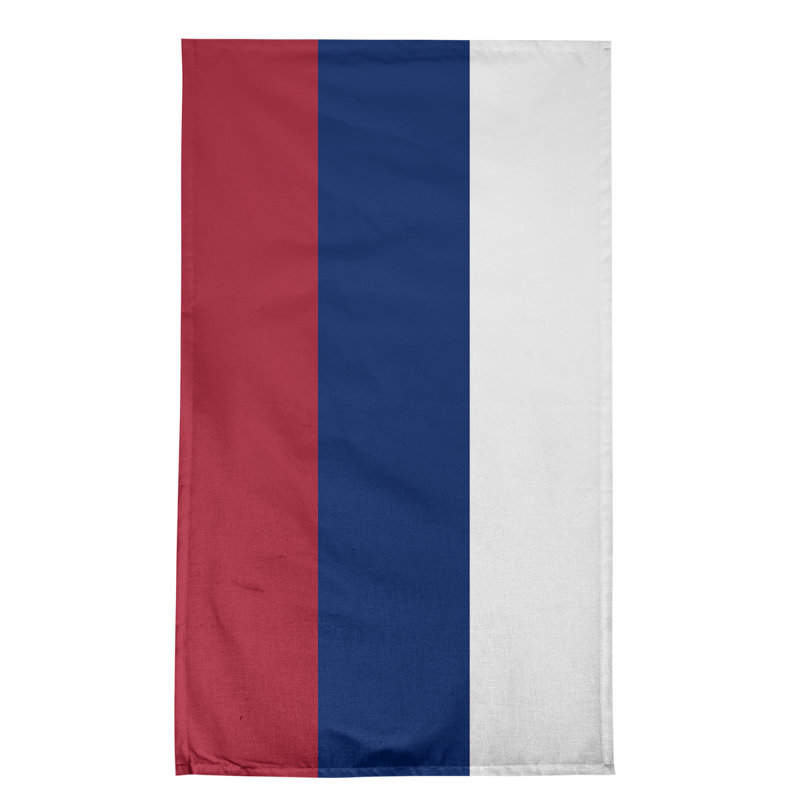 Anaheim Stripe Tea Towel Kitchen Towel, Poly Twill, Candy Red/Persian Blue/White
