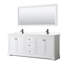 Ensemble de meuble-lavabo double 80 "avec miroir Avery-51712106-51712109-51978354