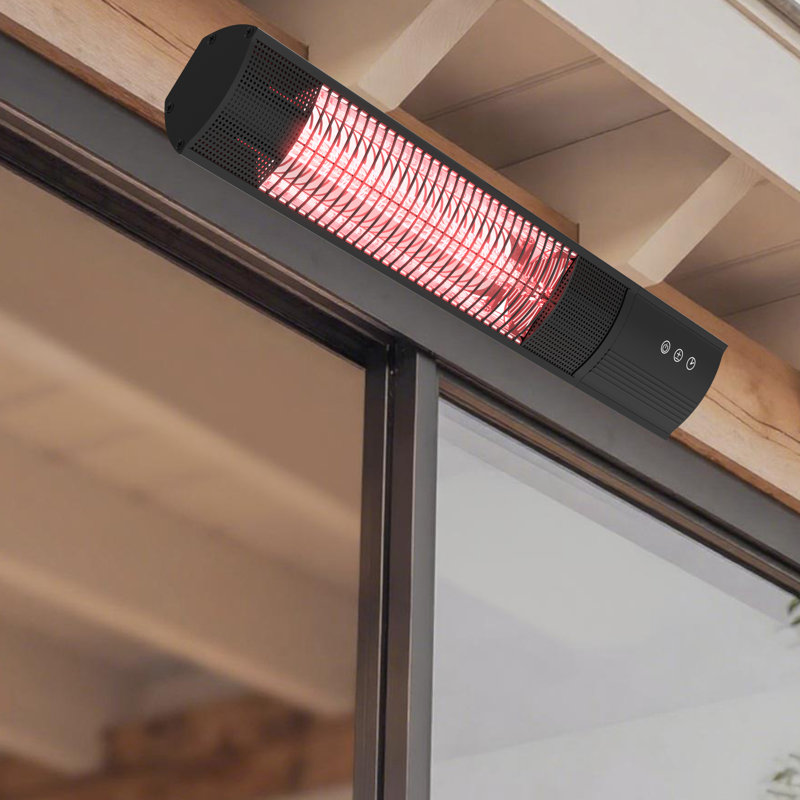 1500W Ceiling Mounted Electric Patio Heater With Timer Setting