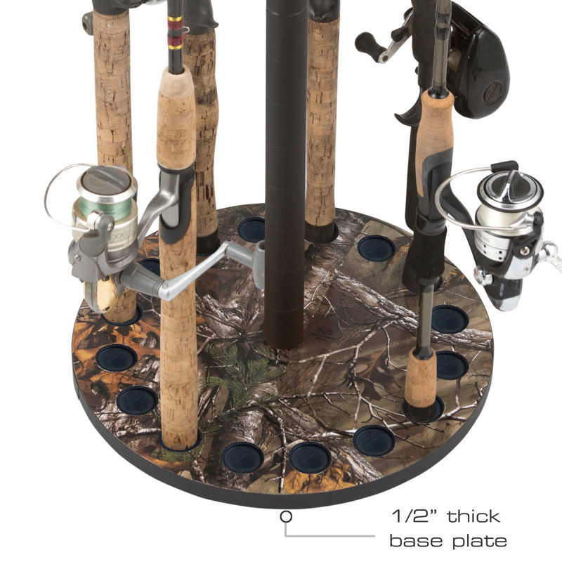 Manufactured Wood Freestanding Fishing Rack