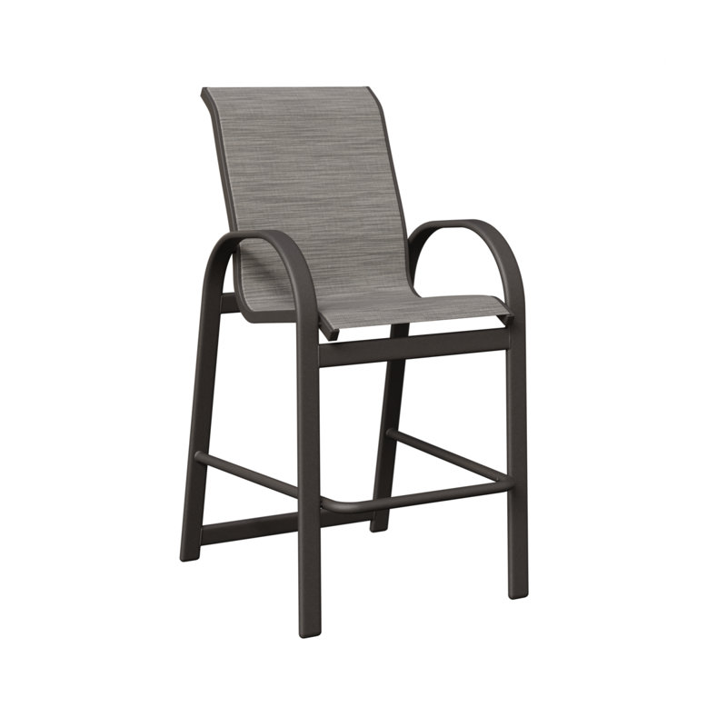 Chaise de bar Cazares Graphite Speckle, Mica perle, Graphite moucheté