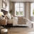 Amandah Low Profile Solid Wood Panel Bed-1063239665-1063239670