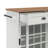 48" White Free-standing Kitchen Island