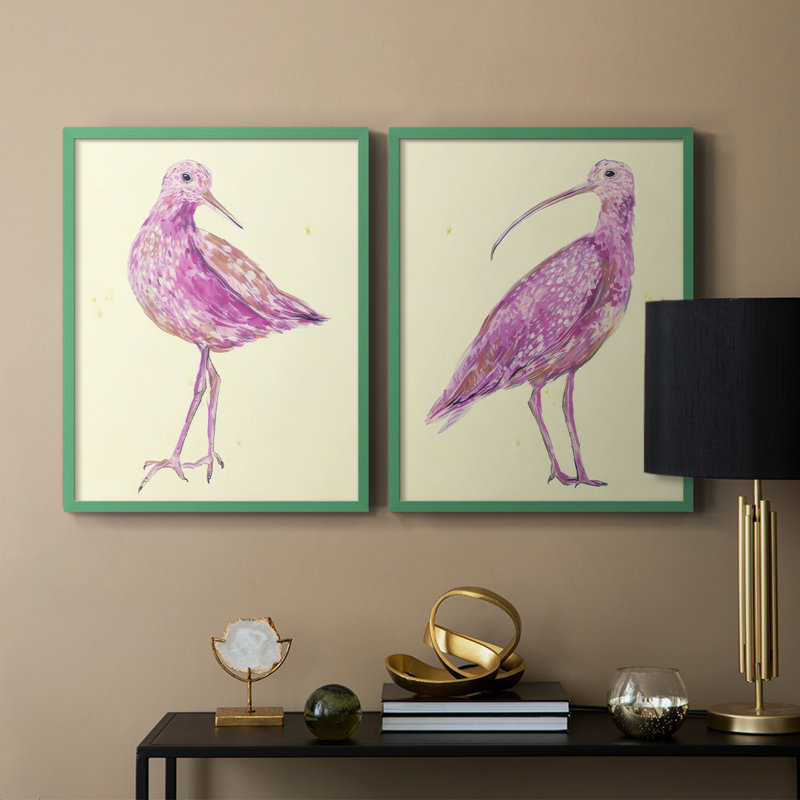 Impression encadrée Seabird I-Premium - prête à être accrochée - aucun clou requis - aucun clou requis, Gris