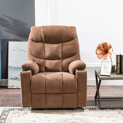 Fauteuil de massage inclinable électrique en similicuir