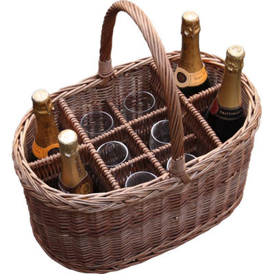 Festival Drink Oval Wine Basket