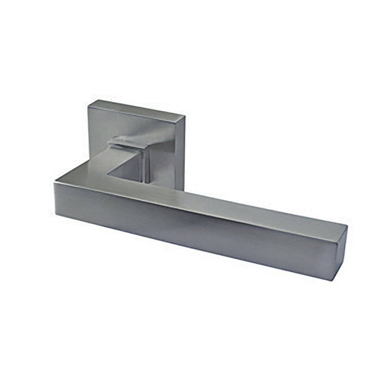 Full Double Dummy Door Lever Set, Satin Black, 10