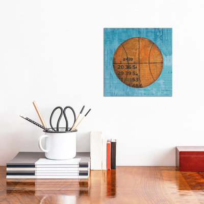 Play Ball IV Blue 1 Piece Wrapped Canvas Wall Art