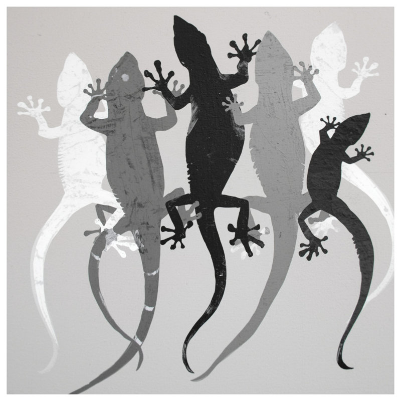 Housses de couette Gecko Silhouettes, Lit simple