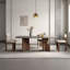 Combinaison de table et de chaise de style français rétro-108739670