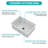 Durable Kitchen Sinks In White Ceramic, Modern Deep Bowl Design For Small Kitchens