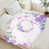 Purple Butterfly Floral Wreath