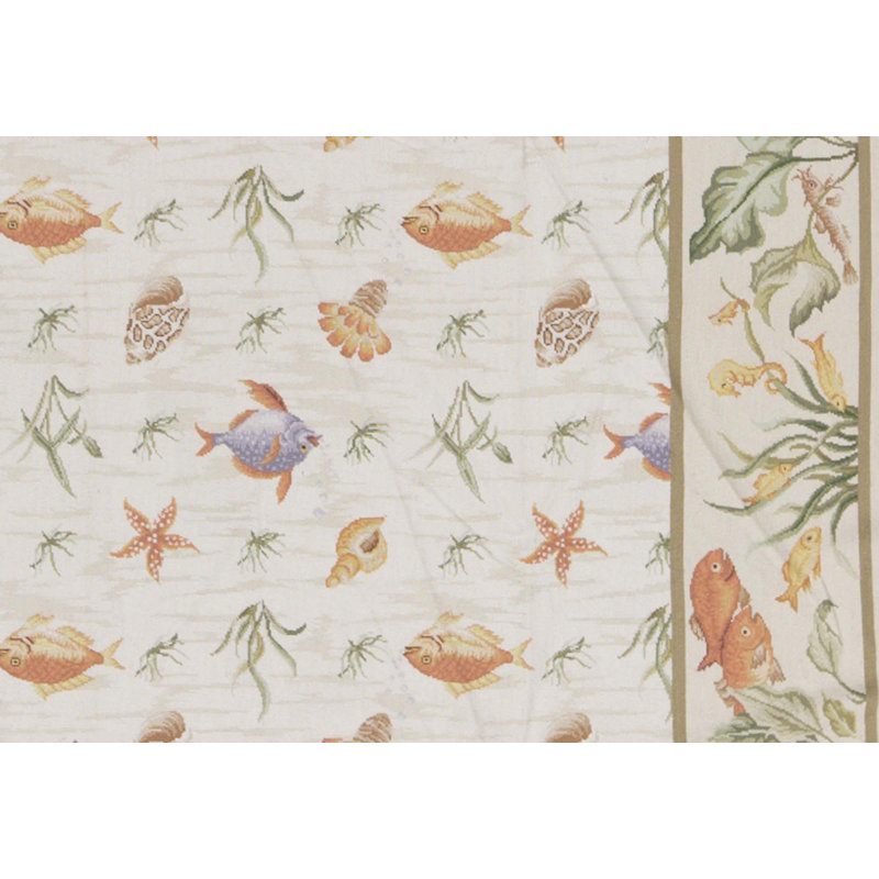 Hand-Knotted High-Quality Ivory and Beige Area Rug