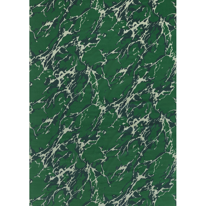 French Marble Velvet Fabric, Malachite