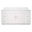 Meuble-lavabo de 61 po avec plateau Concord, blanc, prêt à assembler