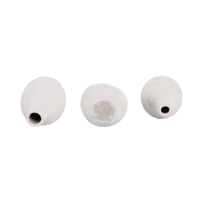 Astoria Handmade Stoneware/Ceramic Table Vase, Ivory
