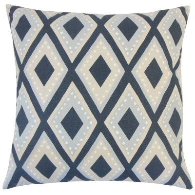 Geometric Feather Reversible Throw Pillow