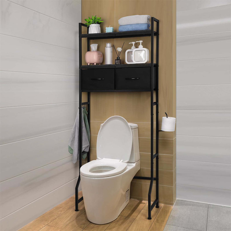 Aadhith Over The Toilet Storage, Black