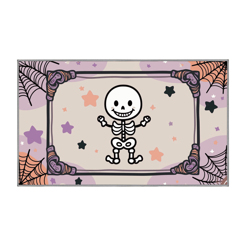 Tapis de vacances d'Halloween The Holiday Aisle®, Rectangulaire 2 pi x 3 pi
