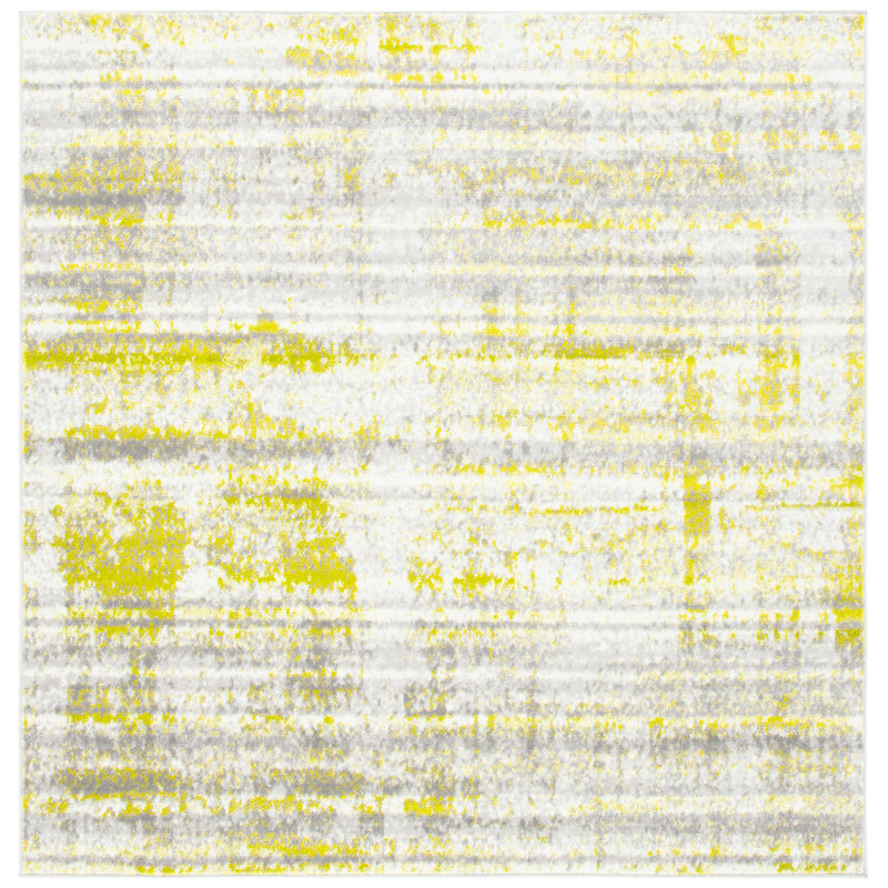 Skyler Performance Abstract Rug, Square 6'7"