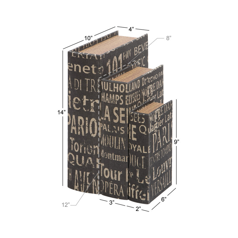 Ensemble de 3 boîtes à livres Akeal