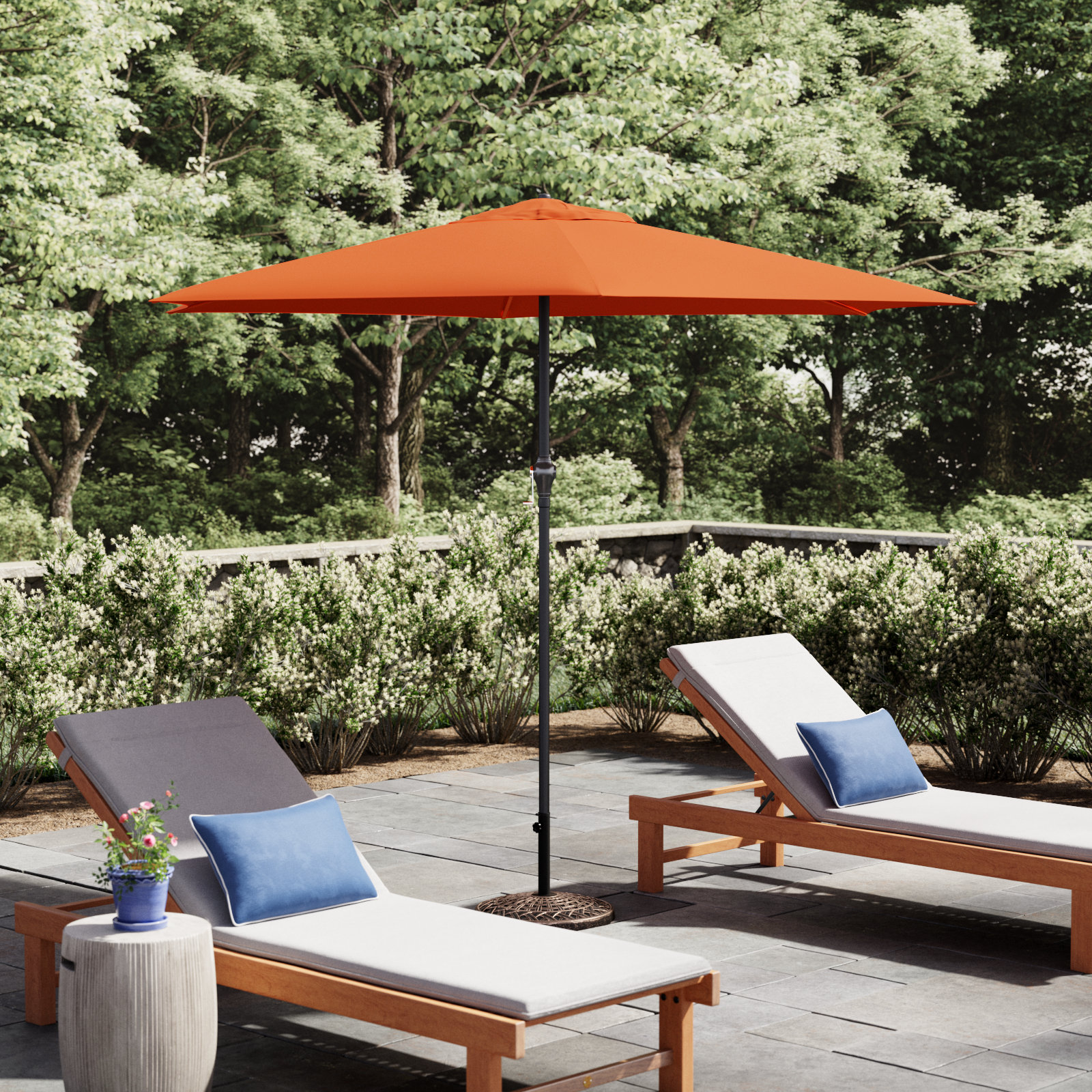 Toscana 108'' Outdoor Umbrella, Tuscan Orange