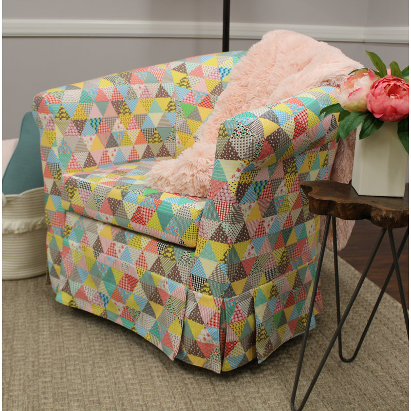 Hepler Upholstered Barrel Chair, Permanent Yellow Deep