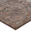 Tapis lavable à la machine à motif floral tissé à la machine en polyester brun / brun clair-68309352