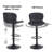 Illyas Swivel Upholstered Adjustable Height Counter Stool with Metal Frame-623432857-623432853
