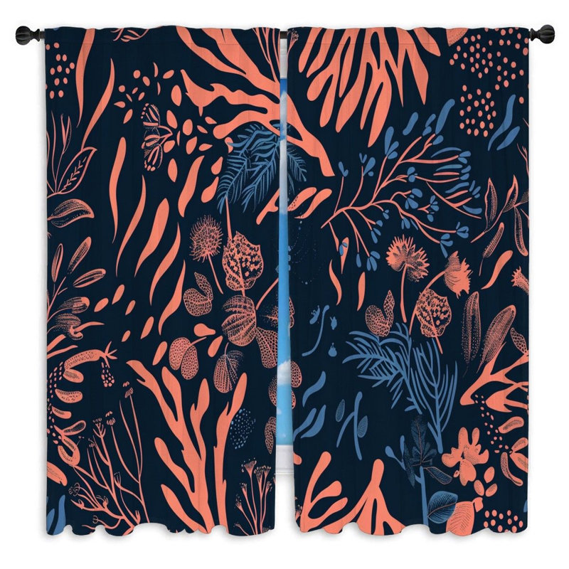 Paire de rideaux obscurcissant en polyester Taciana, L 40 po x L 82 po