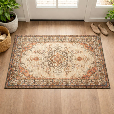 Oriental Machine Tufted Shag Area Rug