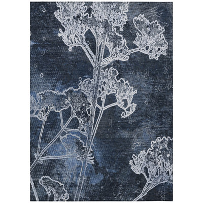 Machine Washable Indoor/Outdoor Leavittsburg ACN2239 Floral Rug