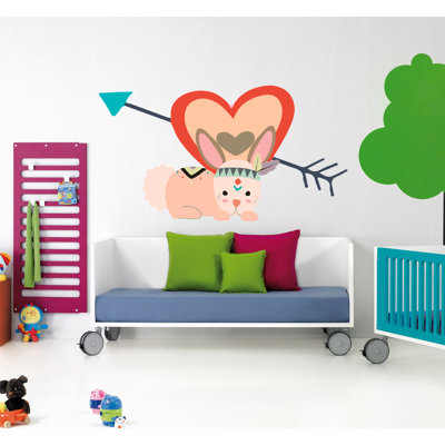 Lovely Cute Bunnies Rabbits Animal Wall Stickers Removable Wall Decals Art Decor For Nursery, Baby Bedroom, Playroom, Living Room-GD514