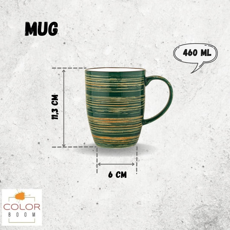 Wilmax Colourboom Coffee Mug, Green