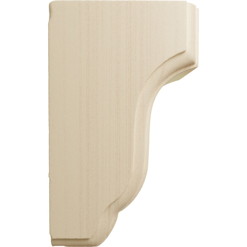 Charleston Corbel, Hévéa, H 4,5 po x l 2,5 po x P 2,75 po