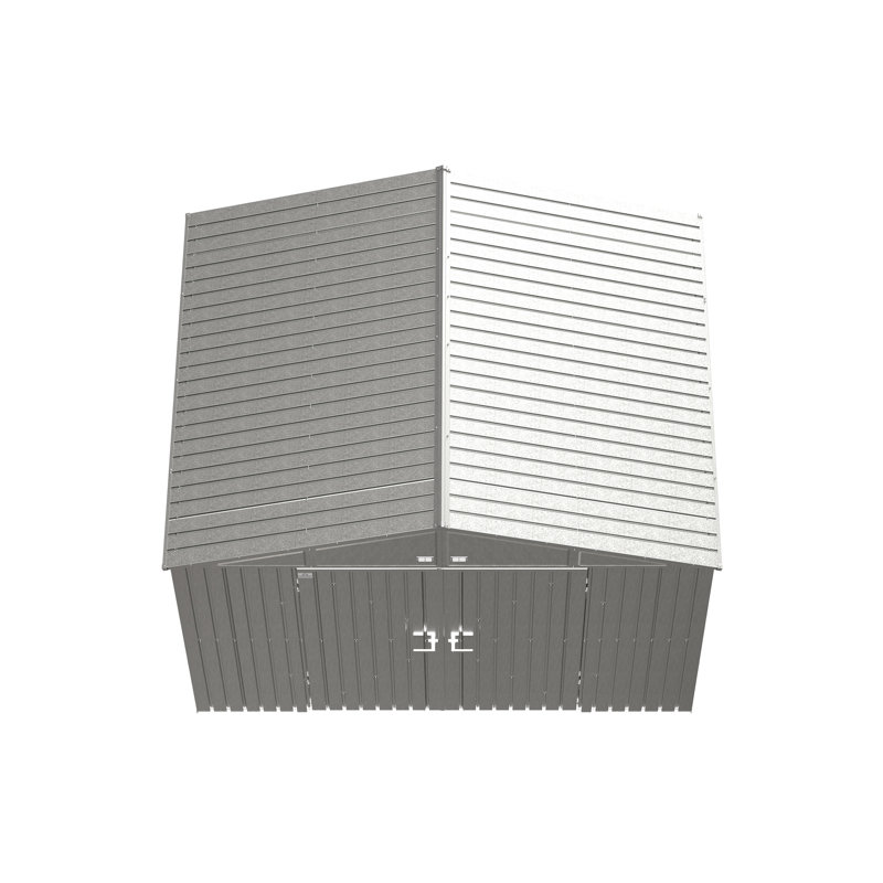 Elite 10' x 8' Silver Galvalume Steel Storage Shed