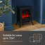 VonHaus 40.5cm W Black Electric Stove