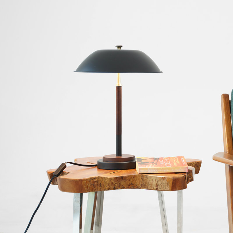 Mercer41 Bouler BLACK UMBRELLA SHAPED TABLE LAMP | Wayfair